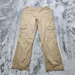 Vintage Envision Studio Pants Womens‎ 8 Tan Mid Rise Straight Leg Cargo Casual